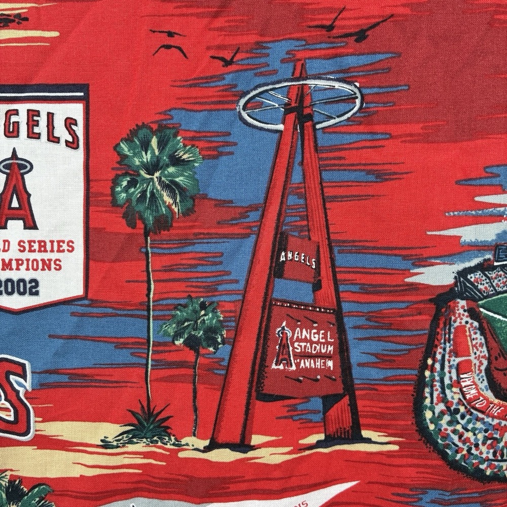 Vtg REYN SPOONER ANAHEIM ANGELS 2002‎ World Series Champions MLB Shirt XXL Red - Picture 10 of 12